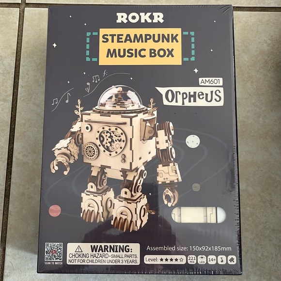Games Rokr Steampunk Music Box 3d Wooden Puzzle Am61 Orpheus Poshmark